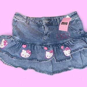 Hello Kitty Black Denim Jacket with Pink Trim